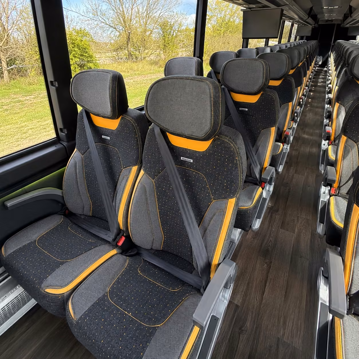 jacksonville charter bus interior