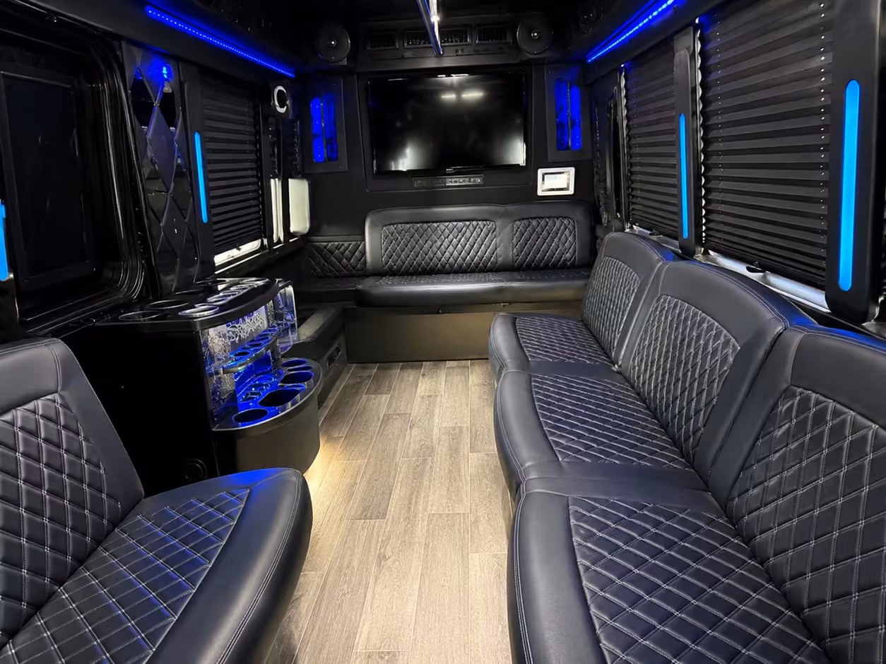 jacksonville party bus interior